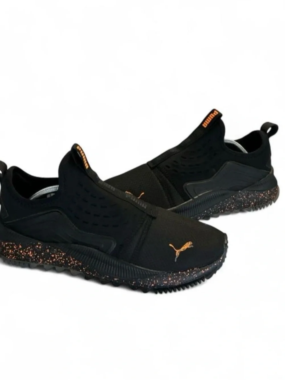 Puma Black Slip-On Athletic Sneakers